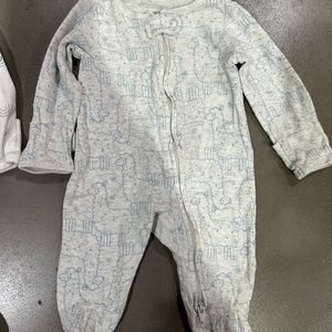 Carter's White and Gray Newborn Onesies